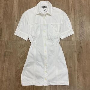 Zara White Shirt Dress